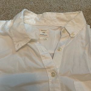 White button down blouse